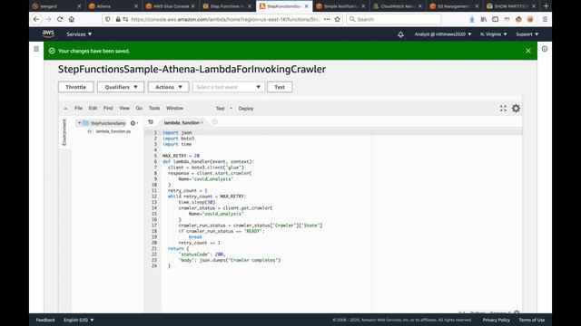 Orchestrate Amazon Athena Queries using AWS Step Functions смотреть онлайн