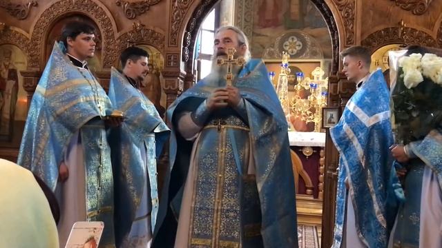 21.09.2022. Рождество Пресвятой Богородицы. 34-летие хиротонии прот. Богдана Северина. Поздравление смотреть онлайн