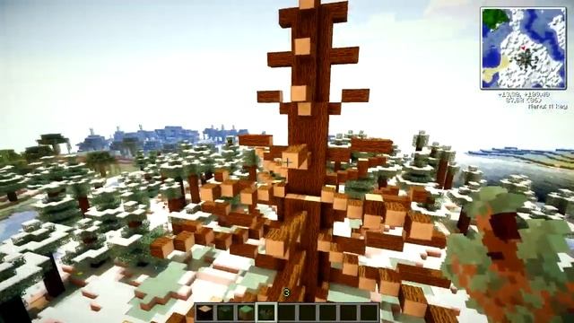 Красивая постройка в minecraft 12# - Новогодняя Ёлка (1) смотреть онлайн