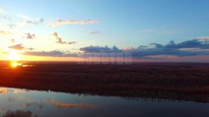 Футаж: Дон на закате