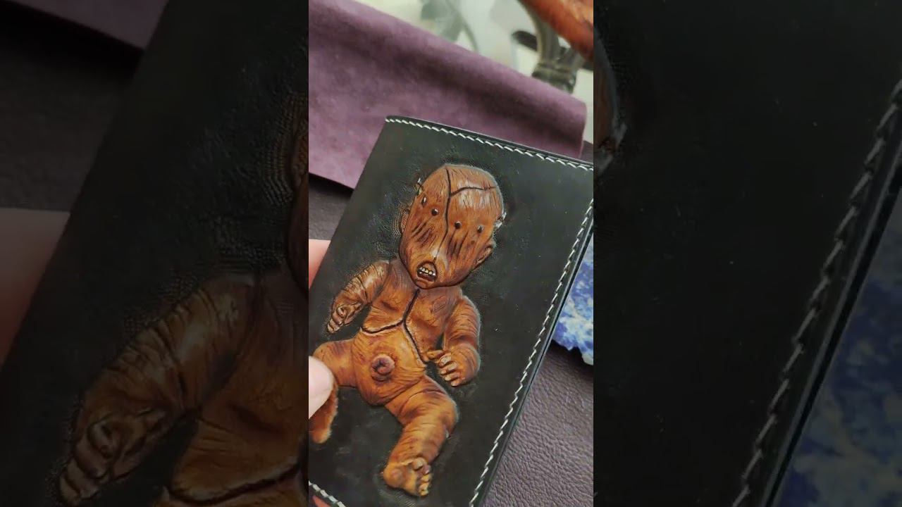 Обложка из кожи на паспорт своими руками по эскизу заказчика.