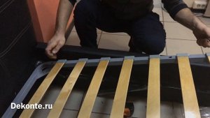 Сборка кровати «Чёрная роза» с подъемным механизмом и ящиком