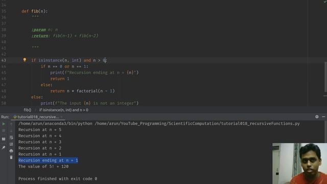 Scientific Python: 018: Recursive Functions in Python