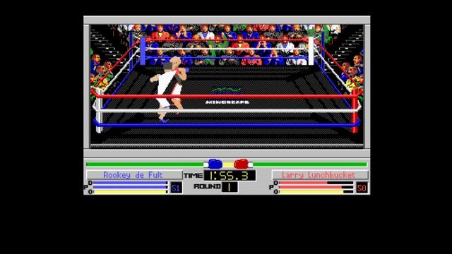 4D Sports Boxing - A500 Mini (Amiga) Gameplay смотреть онлайн