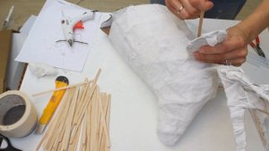 Как сделать декор в виде головы оленя из "г*на и палок")))