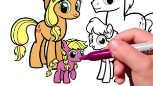 Coloring Pages MY LITTLE PONY. Coloring MLP. Easy Drawing Tutorial Art. How to draw My Little Pony