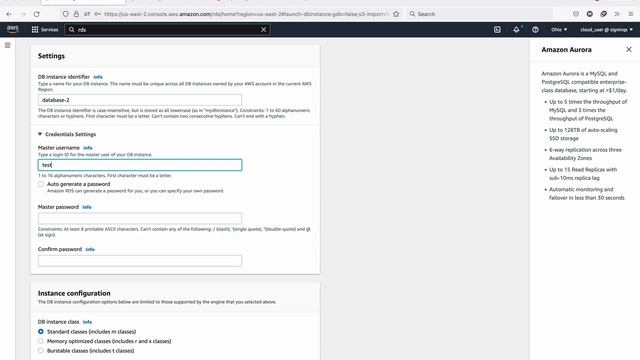 How to Setup DB Cluster using AWS RDS
