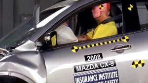 2008 Mazda CX-9 original moderate overlap crash test (extended footage)