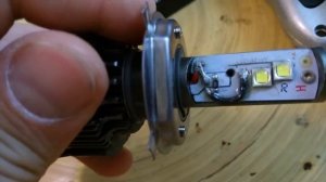 Результат переделки Led  ламп H4