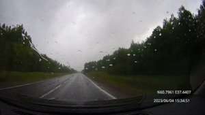 Driving in Vologda region: Липин Бор - Вытегра 04/06/2023 (timelapse 4x)