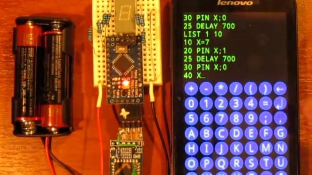 Miskatino BASIC on Arduino Mini (2k) смотреть онлайн