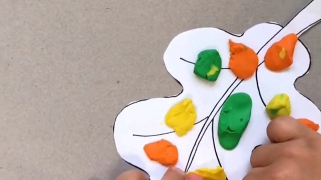 Осенний листок из пластилина смотреть онлайн