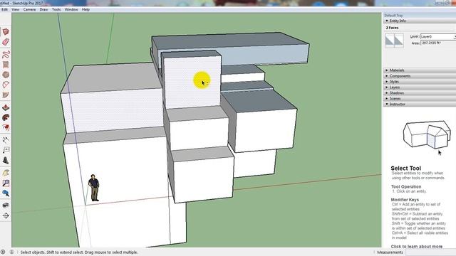 Sketchup pro tutorials for beginner -05 | Use Select tool in Google Sketch up | SOCE смотреть онлайн