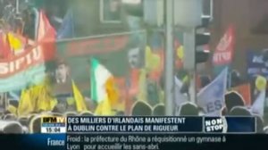 Les Irlandais dans la rue