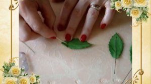 Листья ✿розы✿ из фоамирана. Пошаговый мастер-класс, как сделать листья ✿розы✿ из фоамирана