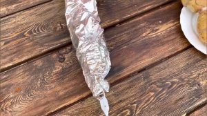 Картошка с салом на костре | готовим картошку | лучший гарнир к мясу |