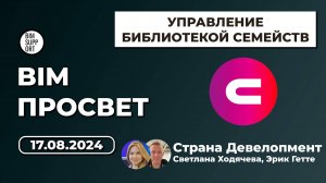 Как работают с ревит семействами в Страна Девелопмент. Светлана Ходячева и Эрик Гетте. BIM Просвет