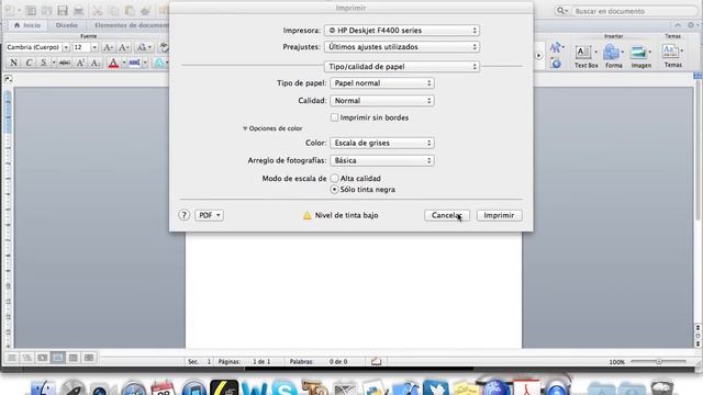 Imprimir a Blanco y Negro En Mac Os X смотреть онлайн