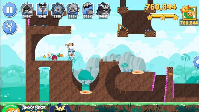 Angry Birds Friends Tournament 1202 All Levels Power UP смотреть онлайн