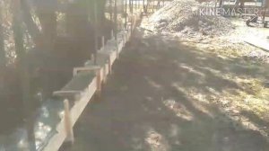 Свайно-ленточный навесной фундамент для забора