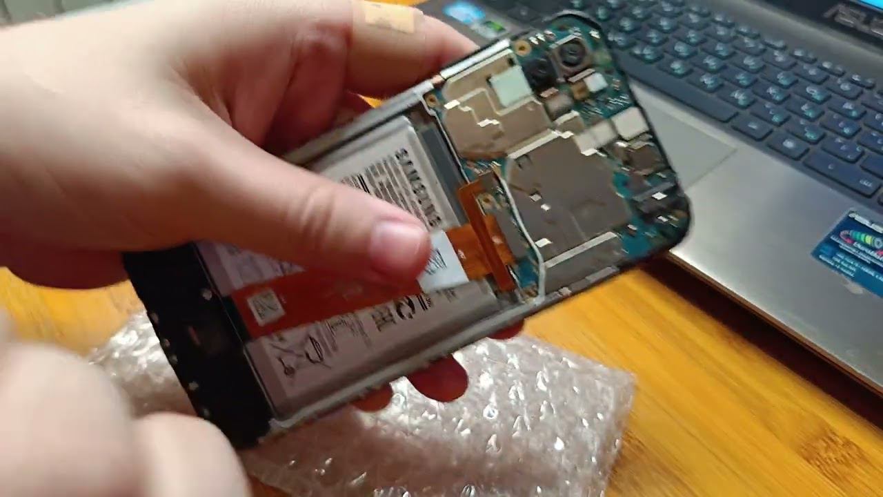 Samsung A015 FRP, сброс аккаунта Google метод Test Point смотреть онлайн