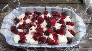 Десерт из зефира с творогом