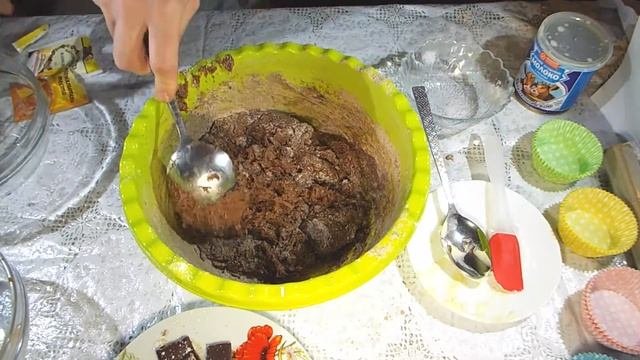 Шоколадные кексы за 15 минут. Капкейки рецепт