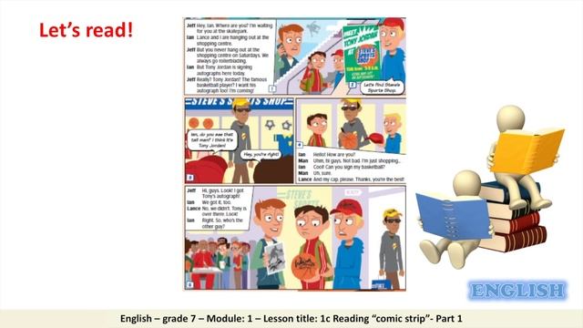 Grade 7 English 1c Reading “A comic strip” – Part 1 смотреть онлайн