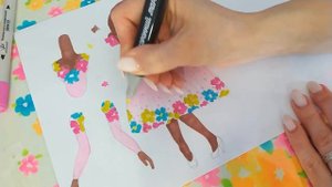 ? Шарнирная бумажная кукла?? ЧАСТЬ 1КАК СДЕЛАТЬ ШАРНИРНУЮ КУКЛУ ??#бумажныекуклы