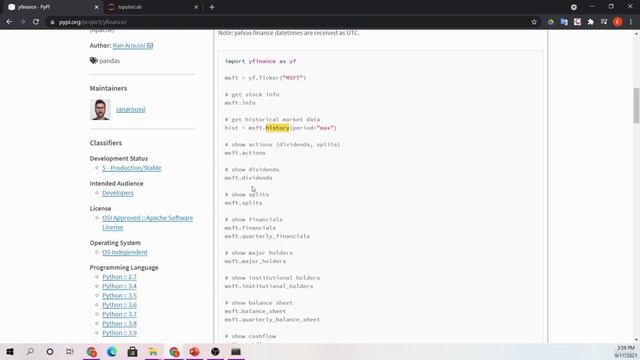 012 yfinance API Documentation Review смотреть онлайн