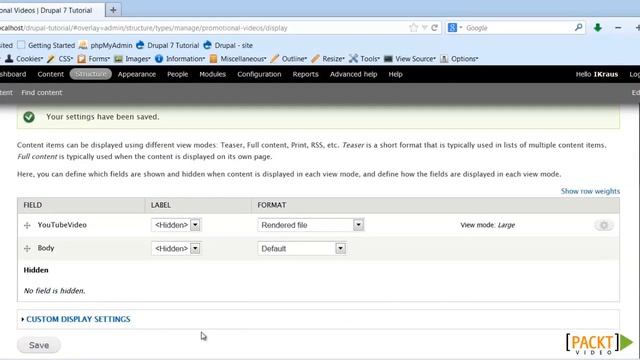 Building a Website with Drupal tutorial: Media | packtpub.com смотреть онлайн
