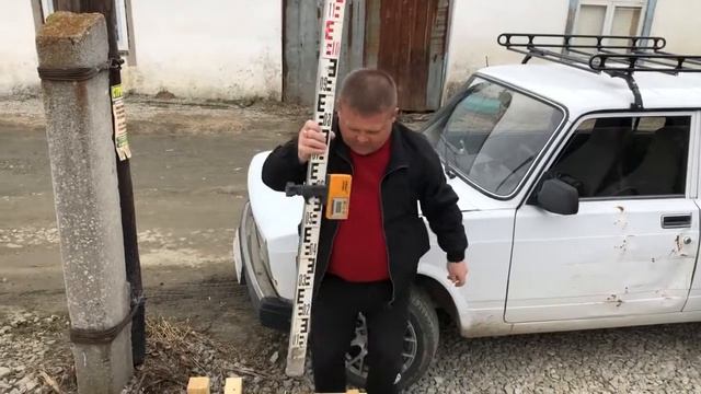 Работа нивелиром