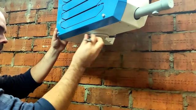 Монтаж водяного тепловентилятора ROTADO | Как установить тепловентилятор смотреть онлайн