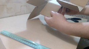 Как легко сделать подарочную коробку своими руками из картона часть 1 /Кубик из картона / МК