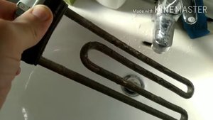 Как очистить ТЭН стиральной машины от накипи .