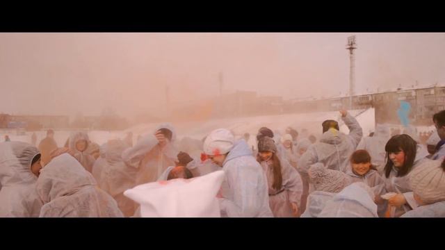 Фестиваль красок "Яркий Лед" в Петропавловске. SLVG. Creative Media. смотреть онлайн