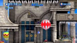 Sonic Generations 100% Walkthrough [Missions] - Rooftop Run Classic - High-Rise Balloon Climb