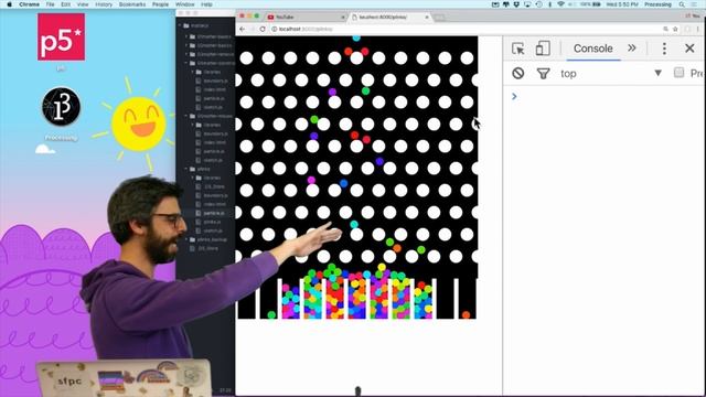 Coding Challenge #62.3: Plinko with Matter.js Part 3
