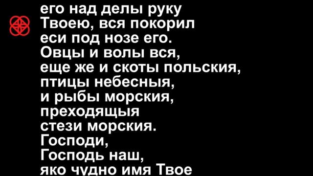 Уязвленным бесами или нечестивыми людьми.Псалом 8 смотреть онлайн