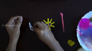 clay art ? How to make Sun moon star cloud with clay for Kids