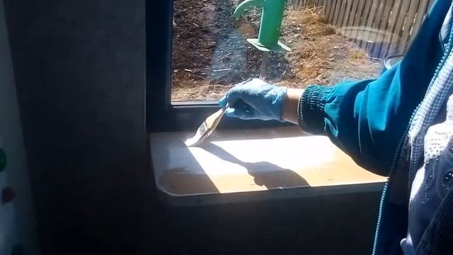 Покраска оконПривезли пиломатериал