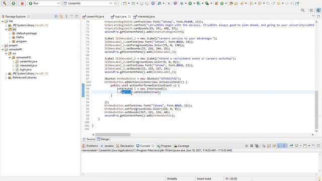 Java Swing | Career Information System | 18321 #java #javaswing #bscs6ea смотреть онлайн