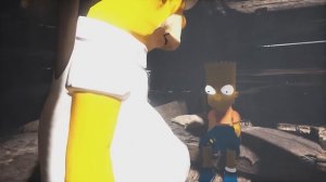 God of War but it's The Simpsons