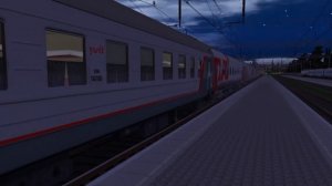 Отправление скорого поезда 108 Омск - Новосибирск со станции Омск-Пассажирский #trainz12