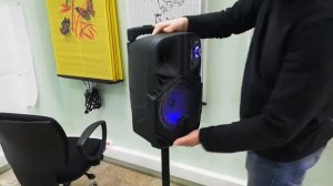 Маленькая но мощная! Портативная колонка с цветомузыкой