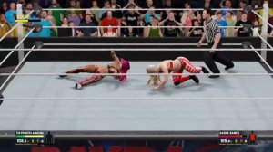 WWE 2K17 The Princess Angelina vs Sasha Banks