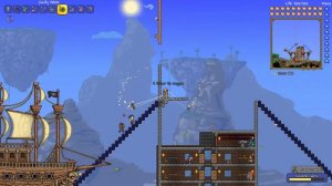 Terraria Прохождение!#16 Пиратское нашествие! 2 голландца!!!