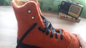 Как свалять ботинки. #валянныеботинки#каквалять#каксвалятьботинки#валенки#изсибири#валяюобувьсама#