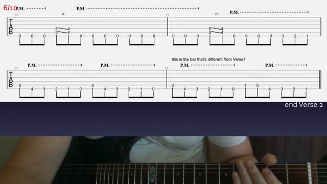 Slayer Fictional Reality rhythm guitar lesson w tab смотреть онлайн