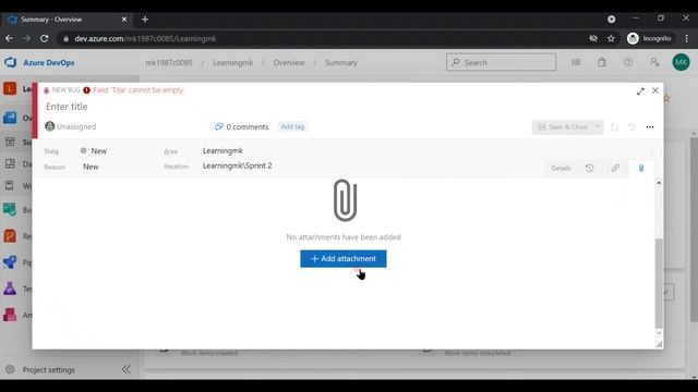 11 Create Bug in Azure DevOps смотреть онлайн